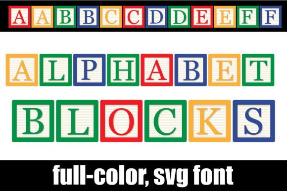 Alphabet Blocks: A Whimsical Color Font for Web Design