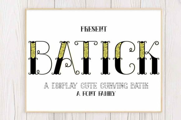 Batick Decorative Font for Boutique Branding and Creative Projects