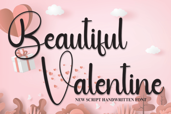 Beautiful Valentine: A Sweet Handwritten Font for Branding and Design