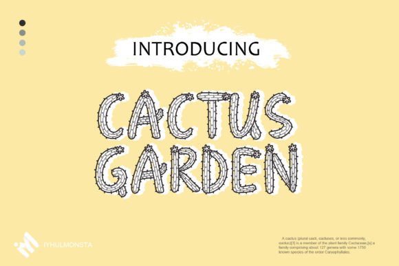 Cactus Garden: A Decorative Font for Editorial and Branding Projects