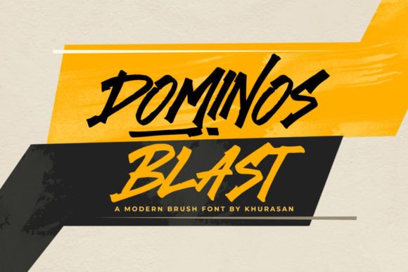 Dominos Blast: A Refined Script Handwritten Font for Editorial Design