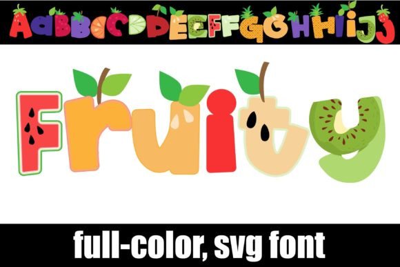 Fruity Font: A Colorful Sans-Serif Typeface for Editorial Design