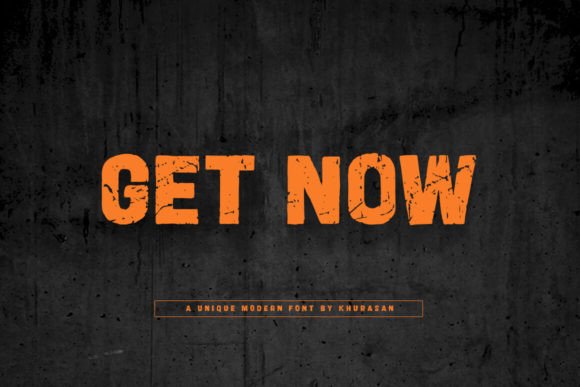 Get Now: A Modern Rough Sans Serif Font for Digital Projects