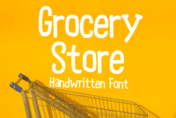 Grocery Store Font: A Casual Script for Small Business Branding