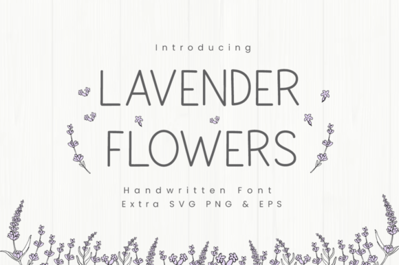 Lavender Flowers Review: A Handwritten Sans Serif Font for Brand Design