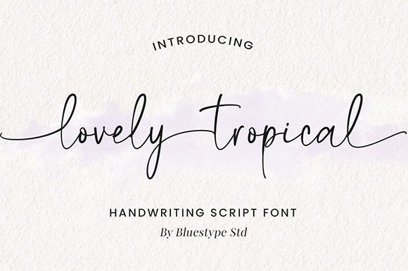 Lovely Tropical Font for Editorial Design and Publication Branding