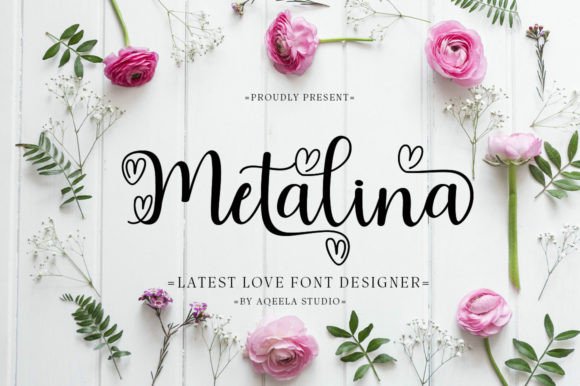 Metalina Script Font for Cohesive Small Business Branding