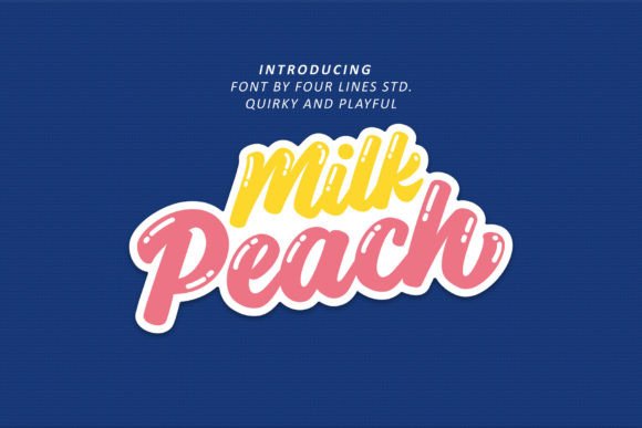 Milk Peach: A Playful Script Font for Editorial Design