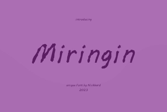 Miringin: A Playful Script Handwritten Font for Editorial Design