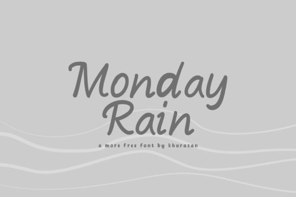 Monday Rain: A Modern Handwritten Font for Handmade Products