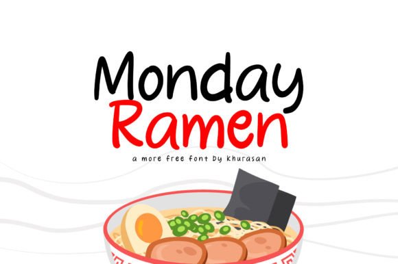 Monday Ramen: A Handwritten Font for Editorial Design