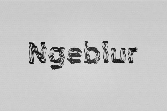 Ngeblur Script Font for Bold Digital Headlines and Brand Identity