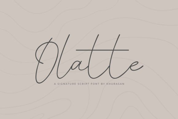 Olatte: A Clean and Elegant Script Font for Modern Branding