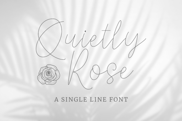 Quietly Rose: A Refined Script Handwritten Font for Luxury Branding