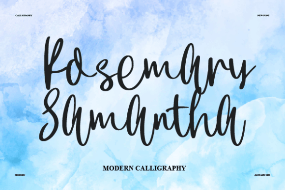 Rosemary Samantha: A Delicate Script Font for Editorial Design and Content Branding