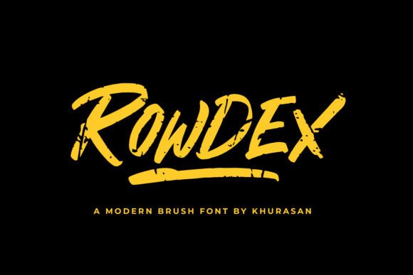 Rowdex Is the Bold Handwritten Font Your Brand Needs