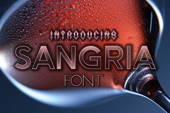 Sangria: A Decorative Web Font for Elegant Digital Branding