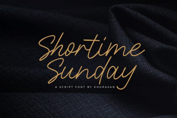 Shortime Sunday: A Clean Script Handwritten Font for Modern Brands