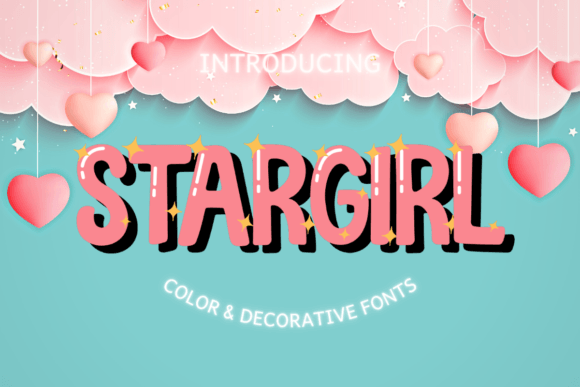 Stargirl: A Playful Color Font for Handmade Product Branding