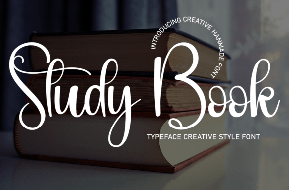 Study Book Font: A Script Handwritten Typeface for Marketers and Content Creators