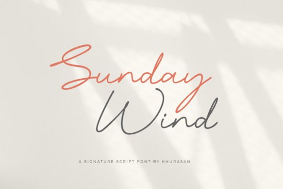 Sunday Wind: A Clean Script Font for Modern Branding Projects