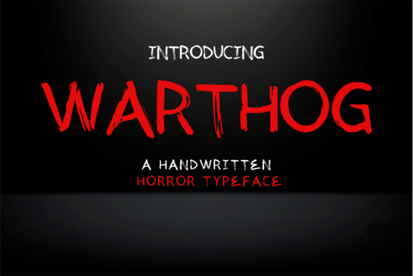 Warthog Horror Script Font for Elegant Branding
