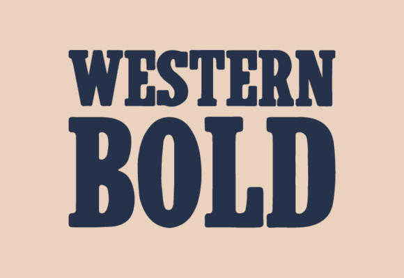 Western Bold: A Retro Serif Font for Clean Branding