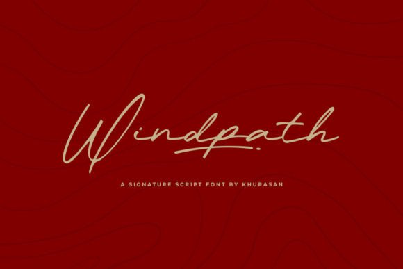 Windpath Script Font for Handmade Crafts and Product Labels